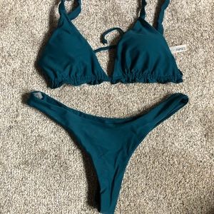 Blue bathing suit